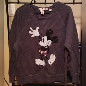 H&M Mickey Mouse Sequin Sweater